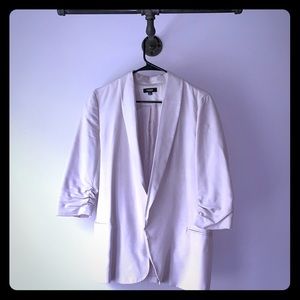 Blazer with 3/4 Length, Gathered Sleeves